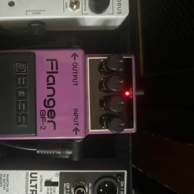 Boss BF-2 Flanger (Green Label) Vintage 1987 Purple image 3