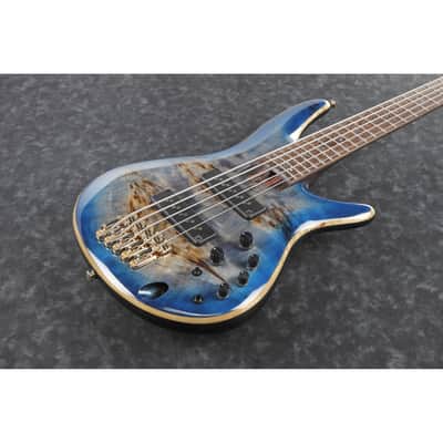Ibanez SR2605CBB SR Premium 5-string Bass - Cerulean Blue Burst image 4