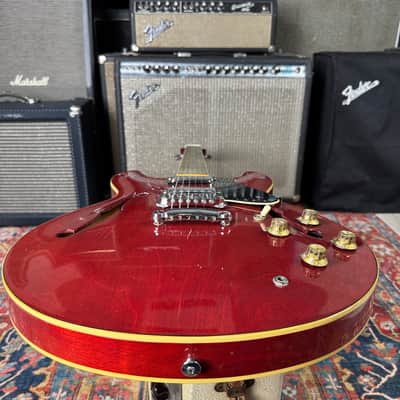 Yamaha SA700 Semi Hollowbody ES335 Type 1981 Persimmon Red image 14
