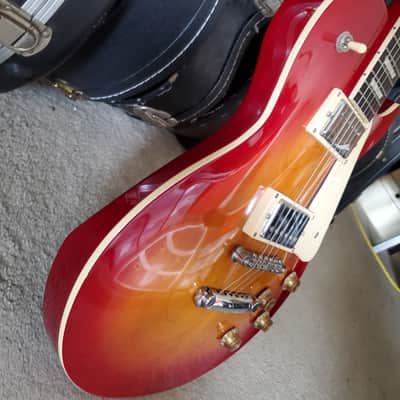 Aria Pro II Vintage Single Cut 90s Cherry Burst Near Mint image 2