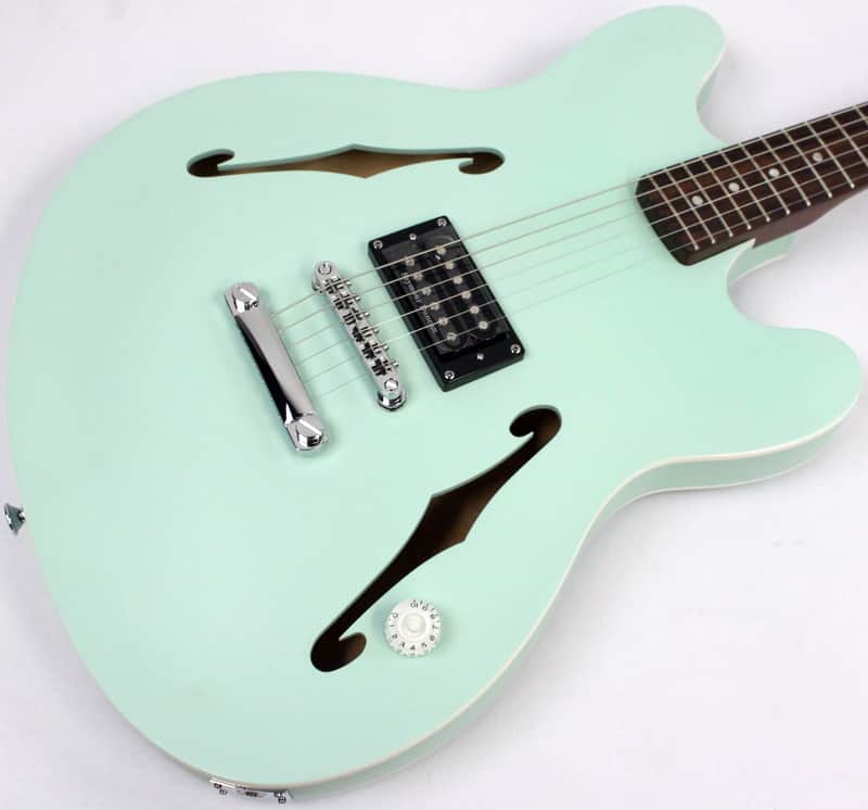 Fender Tom DeLonge Starcaster Semi-Hollowbody Electric Guitar, Surf Green