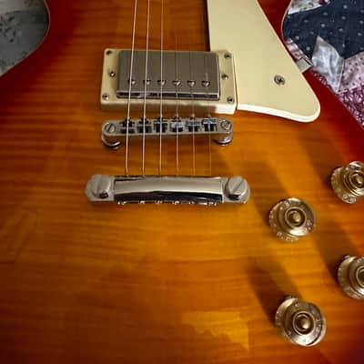 2014 Epiphone 1960 Les Paul Standard Tribute Plus - Cherry Sunburst image 12