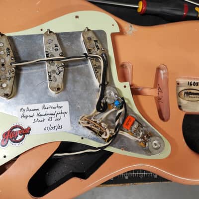 MyDream Stratocaster Custom Built - Relic Shell Pink Hepcat '69 image 10