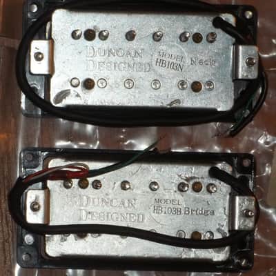 Duncan Designed® HB-103 Pickup Set~Black~16.1k-7.5k~53mm-50mm~Hum Ring~Brand New image 3
