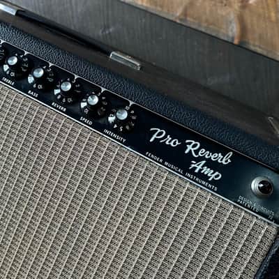 Vintage 1966 Fender Pro Reverb AA165 40 Watt 2x12 Amp image 3