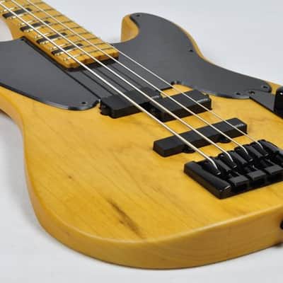 Schecter Model-T Session Electric Bass in Aged Natural Satin Finish image 4