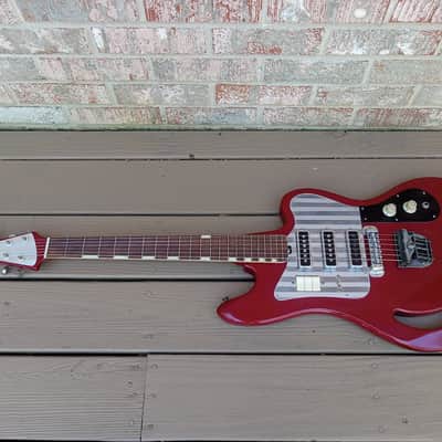 Vintage Circa 1965 Teisco TG-64 Electric Guitar! Japan, Monkey Grip! image 2