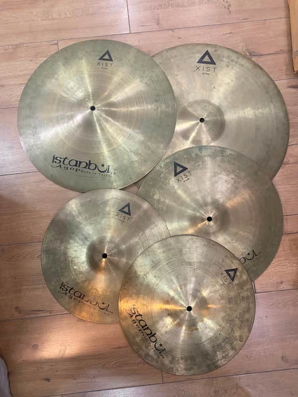 Istanbul Agop XIST Cymbal Set – 14" Hi-Hats, 16" Crash, 18" Crash 20" Ride + Original Soft Bag image 1