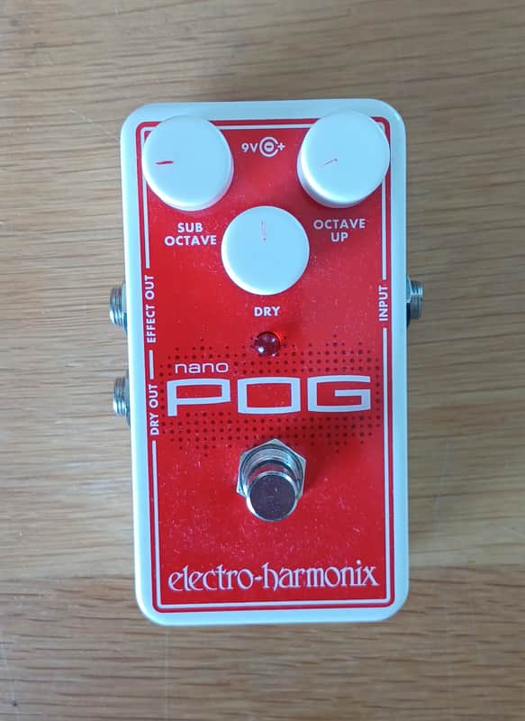 Electro-Harmonix Nano POG Polyphonic Octave Generator 2015 - Present - Red / White image 1