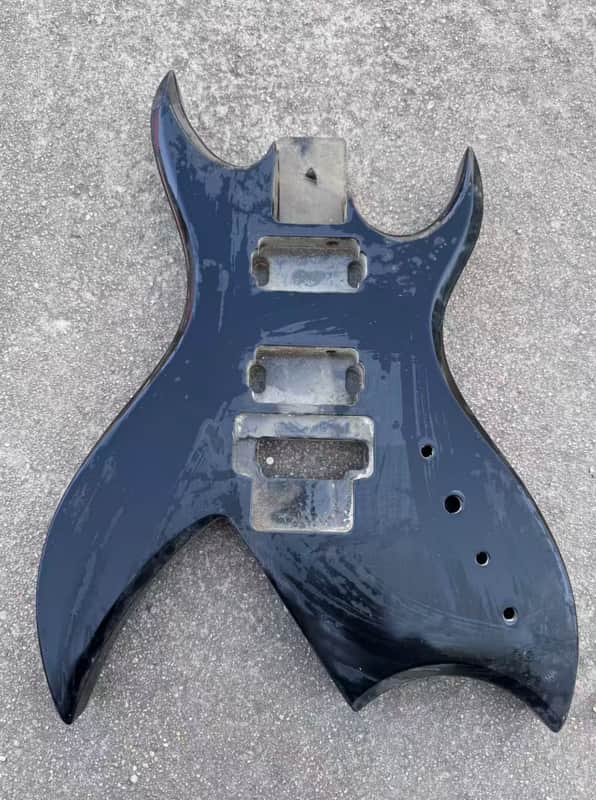 Black HH BICH Style Guitar Body image 1