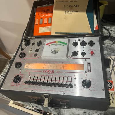 Conar Model 223 tube tester with 200 free tubes. image 1
