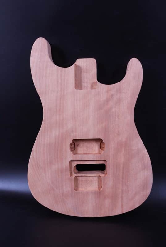 Guitar Body Mahogany Wood Unfinished DIY Electric Guitar Wood Project image 1