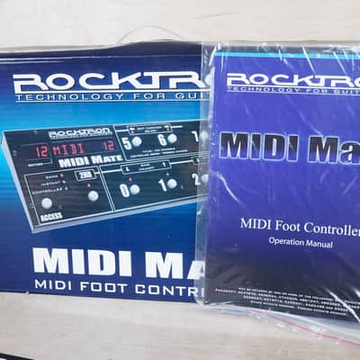 Rocktron MIDI Mate Foot Controller Black in Box w/ Power Supply, 30ft MIDI Cable image 4