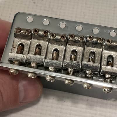 2010's MIM Fender Mexico Stratocaster Factory 6 Post Tremolo Bridge & Arm 2 1/16" String Spacing image 12