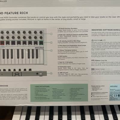 Arturia MiniLab MkII 25-Key MIDI Controller 2017 - Present - White image 5