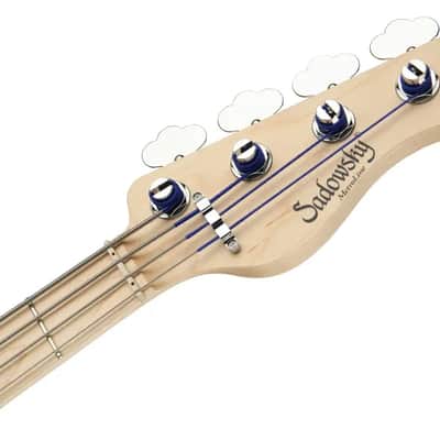 Sadowsky MetroLine 21-Fret Vintage P/J Bass-Swamp Ash Body-4 String-Almond Sunburst Transparent Satin image 7
