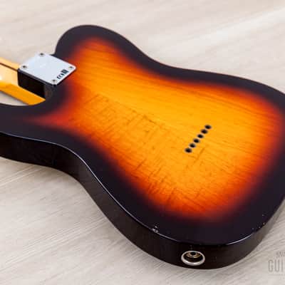 Fender Custom Shop '58 Telecaster Journeyman Relic Sunburst w/ V Neck, Figured Ash Body image 13