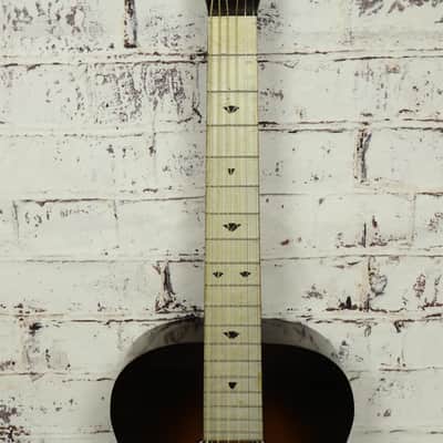Vintage 1937 Harmony Parlor Acoustic Guitar W/ Nick Manoloff Guitar Books image 3