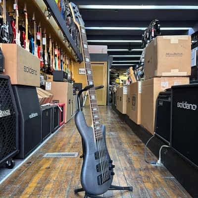 Spector Euro 5 LX Bolt-On 5-String Electric Bass Guitar Transparent Black Stain w/Padded Gig Bag image 5