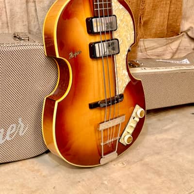 Hofner 500/1 Cavern Bass Vintage '61 Reissue Circa 1998 - Sunburst image 5