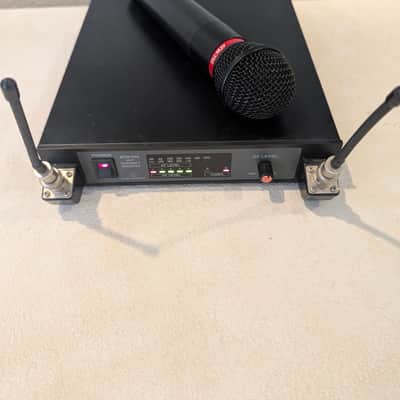 Audio-Technica ATW-R14 UHF Diversity Wireless Receiver w/ ATW-T52 Handheld Mic – Tested image 1