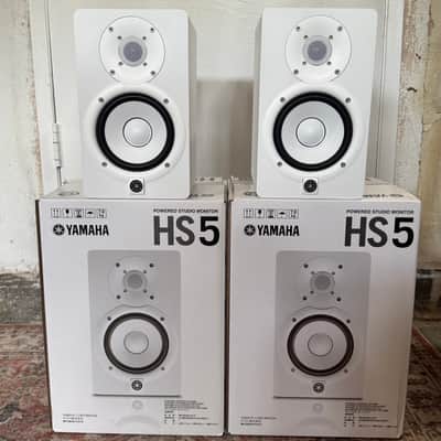 Yamaha HS5 5" Powered Studio Monitor (Pair) 2025 - White (Mint, Boxed) image 5