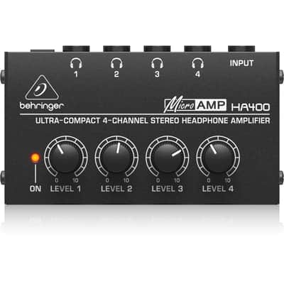 Behringer MicroAMP HA400 4 Channel Stereo Headphone Amplifier image 1