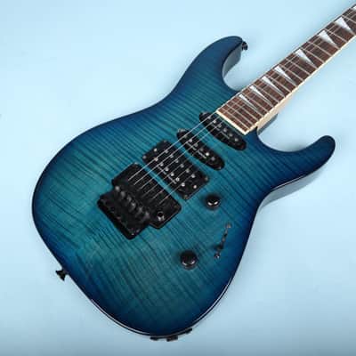 Jackson DK2 Dinky Transparent Blue Burst Seymour Duncan Floyd Rose image 11