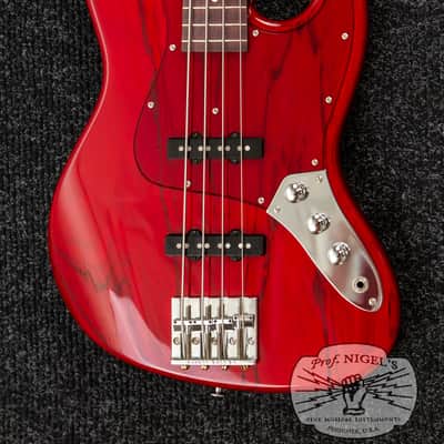 Momose MJ2-PH Jazz Bass – Purpleheart Neck – Burner Ash – MIJ image 4