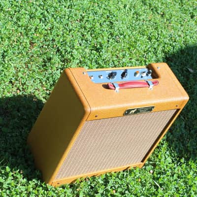 Carl's Custom Amps Dark Tweed Classic Tweed Princeton 1x10 Combo Alinco Speaker image 3