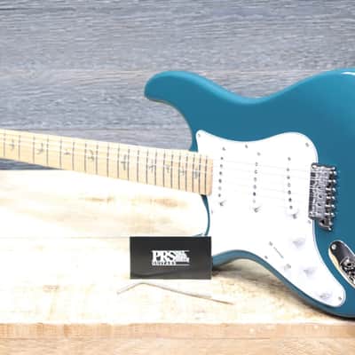 PRS SE Silver Sky Maple "Lefty" Nylon Blue Left-Handed Electric Guitar w/Bag image 9
