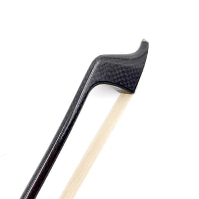 1pcs Advanced plaid Level Carbon Fiber Double Bass Bow German Style 3/4 image 5