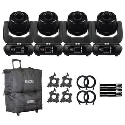 JMAZ Lighting JZ3010 Attco Spot 150 LED DMX Moving Head Light Fixtures 4 Pack image 1