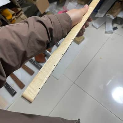30" Short Scale Bass Neck Maple Fingerboard, 30inch Mustang Style, Dot Inlays,2 image 5