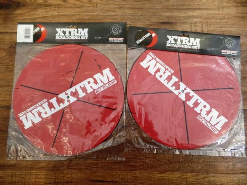 Reloop XTRM Scratching Set DJ Slipmats Extreme Disc For 2 Turntables image 1