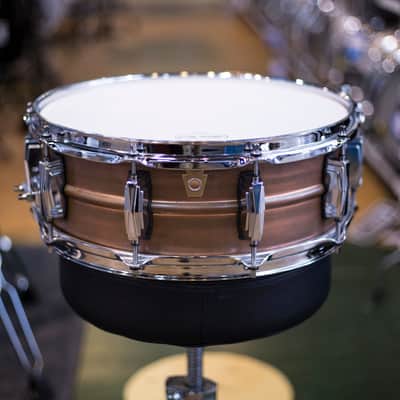 Ludwig LC661 Copperphonic 14x5" Snare Drum w/ Raw Patina Finish image 2