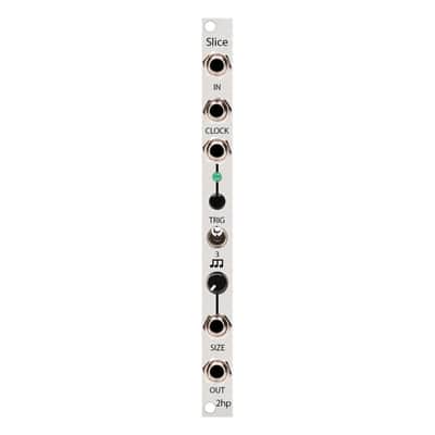 2hp Slice Eurorack Audio Slicing/Repeat Module (Silver) image 2