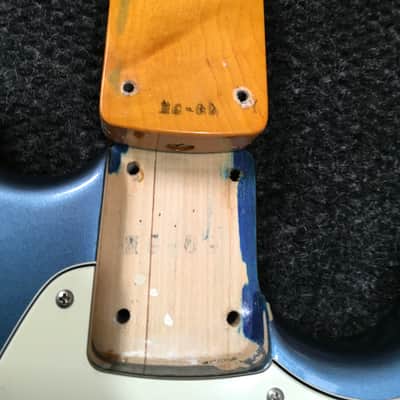 2006 Fender '69 Mustang Matching Headstock MG69 Japan CIJ Old Lake Placid Blue image 18