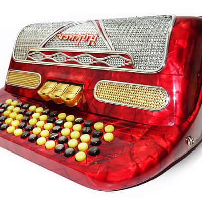 Hohner Riviera II Lightweight 5 Row Button Accordion C System made in Germany 2147, incl New Straps, Amazing sound! image 8
