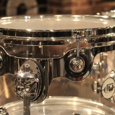 DW Design Series 4-pieces Clear Acrylic (22-10-12-16) Drum Set - Demo! image 7