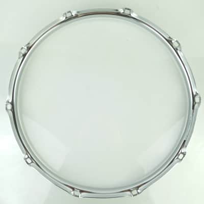 Ludwig 14"1.6mm Supraphonic Snare Drum Batter 10Lug Rim/Hoop Vintage 60s Chrome image 7