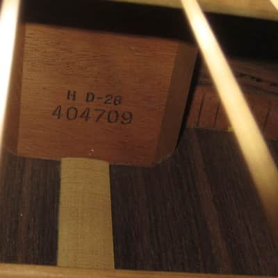 1978 Martin HD-28 Natural w Original Hardshell Case image 7