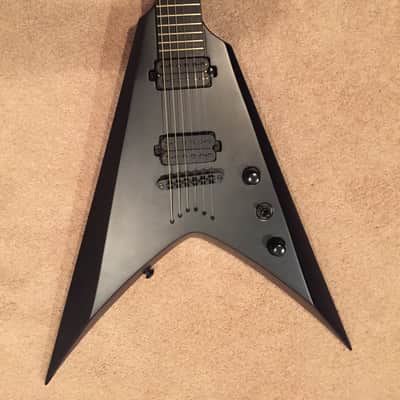 Solar Guitars Flying V- V2.6  2018 Carbon Matte Black image 2