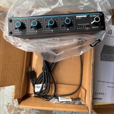 Brand New Shure SCM410 4-Channel Rack-Mountable Automatic Mic Mixer - Black image 2