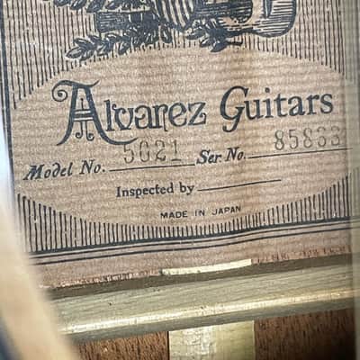 Original Alvarez 5021 (1986) 12-String Acoustic Guitar image 10