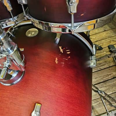 Drum Kit Sonor Force 2005 Birch, Waxed Cherry Fade USED! RKFFK060526 image 6