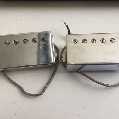 Tom Holmes H450 H455 PAF Humbucker Pickup Set Braided Wires image 1