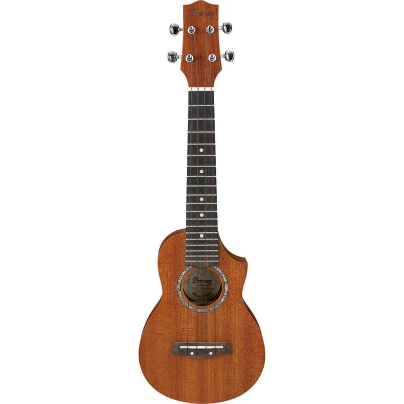 Ibanez UEWS5OPN Sapele Open Pore Soprano Ukulele with Cutaway image 1