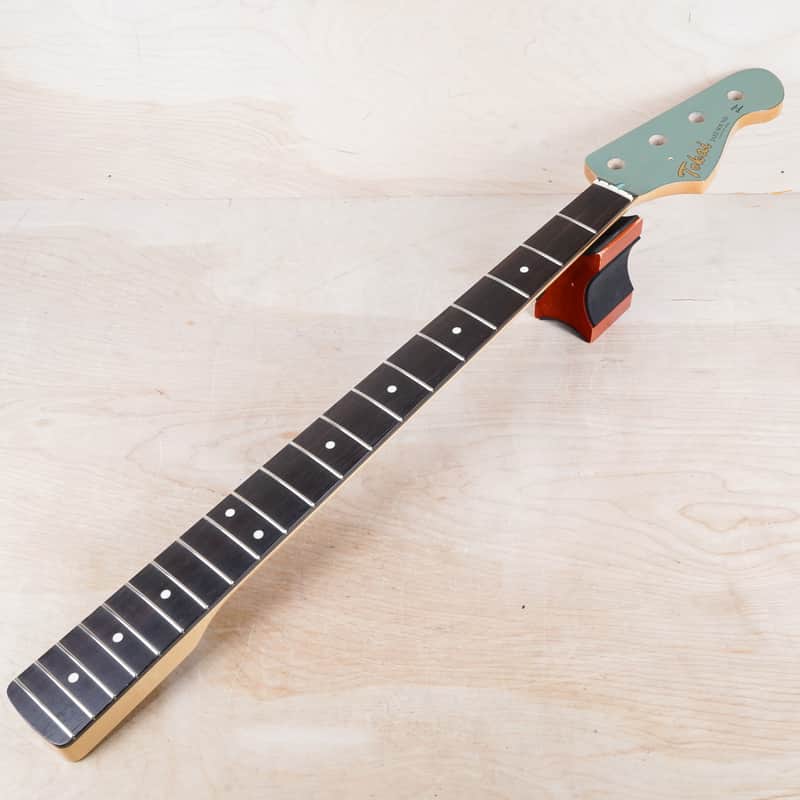Tokai Jazz Sound AJB90 Bass Neck 2015 Ocean Turquoise Metallic Matching Headstock Rosewood Fretboard Made in Japan MIJ image 1
