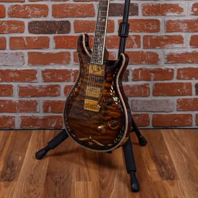 PRS Private Stock #1320 10th Anniversary Quilted Maple Top Amber Tiger Eye Burst with Brazilian Rosewood 2006 w/OHSC image 5